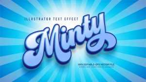 Cool Blue Text Effect
