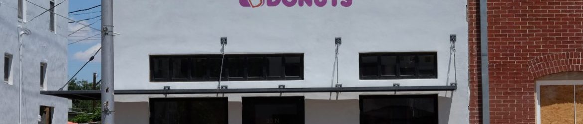 Corner Shop Realistic Logo Mockup