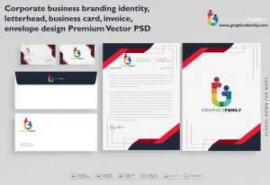 Corporate business branding identity, letterhead, business card, invoice, envelope design Premium PSD