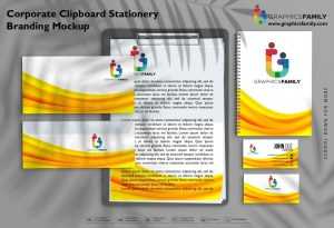 Corporate Clipboard Stationery Branding Mockup