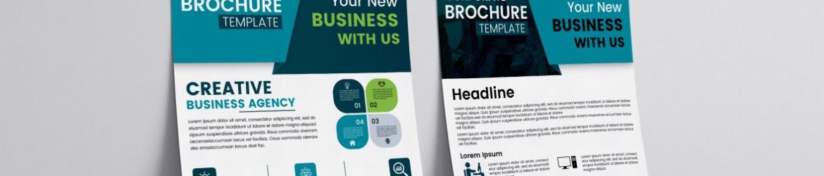 Corporate identity template brochure vector image
