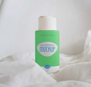 Cosmetics Dispenser Bottle Design Mockup