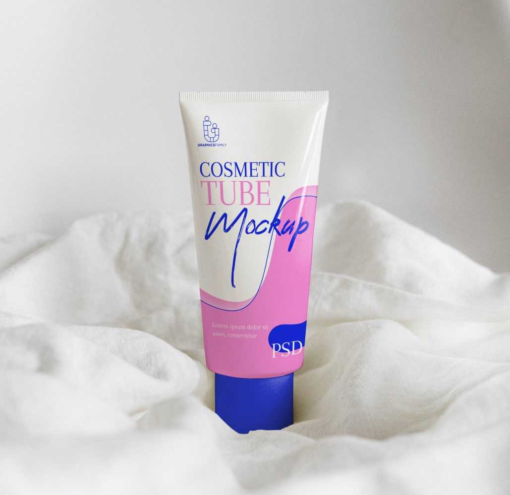 Cosmetics Tube Design Mockup
