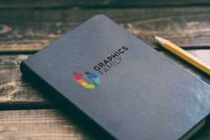 Cozy Book Cover Pressed Logo Mockup