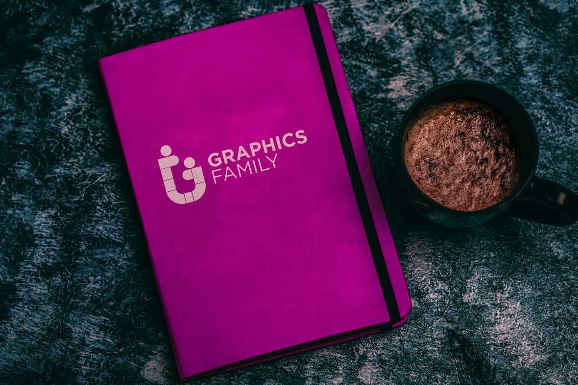 Cozy Coffee and book logo mockup