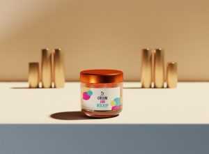 Cream Jar Mockup