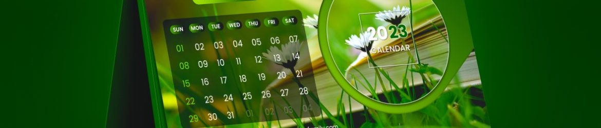 Creative 2023 New Year Desk Calendar Design
