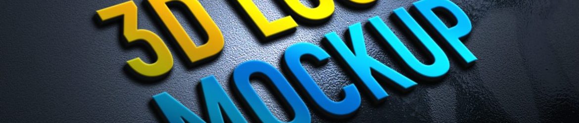Creative 3D Logo Mockup