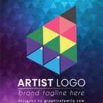 Creative Artist Logo Template - Download Grátis Creative Artist Logo Template