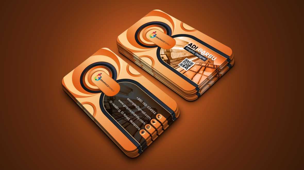 Creative Business Card Design with Circles