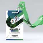 Creative Id Card Design with White Background