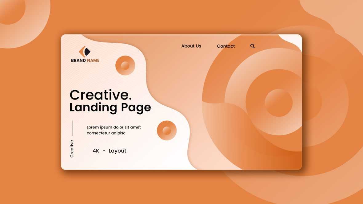 Creative Landing Page Design for Website or Product