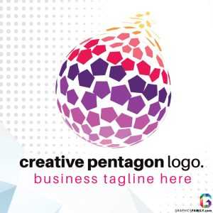 Creative Pentagon Logo Template