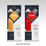 Creative Roll Up Banner Template - Download Grátis Creative Roll Up Banner Template
