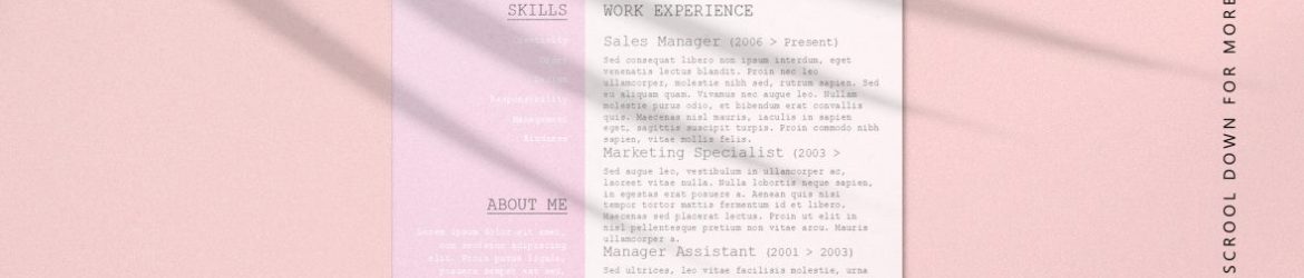 Curriculum vitae design Free Vector