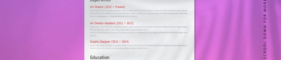 Curriculum Vitae Modern Template Design