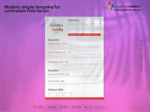 Curriculum Vitae Modern Template Design