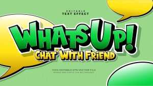 Cute Comic Green Text Effect