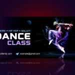 Dance Studio Facebook Cover Design - Download Grátis Dance Studio Facebook Cover Design