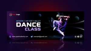 Dance Studio Facebook Cover Design