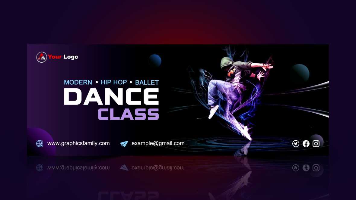Dance Studio Facebook Cover Design