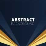 Dark Blue and Golden Banner Background Design