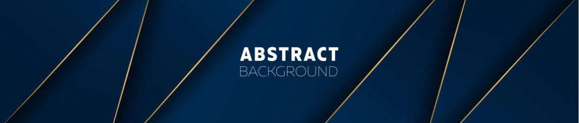 Dark Blue Gradient Background with Golden Lines