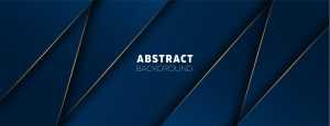 Dark Blue Gradient Background with Golden Lines