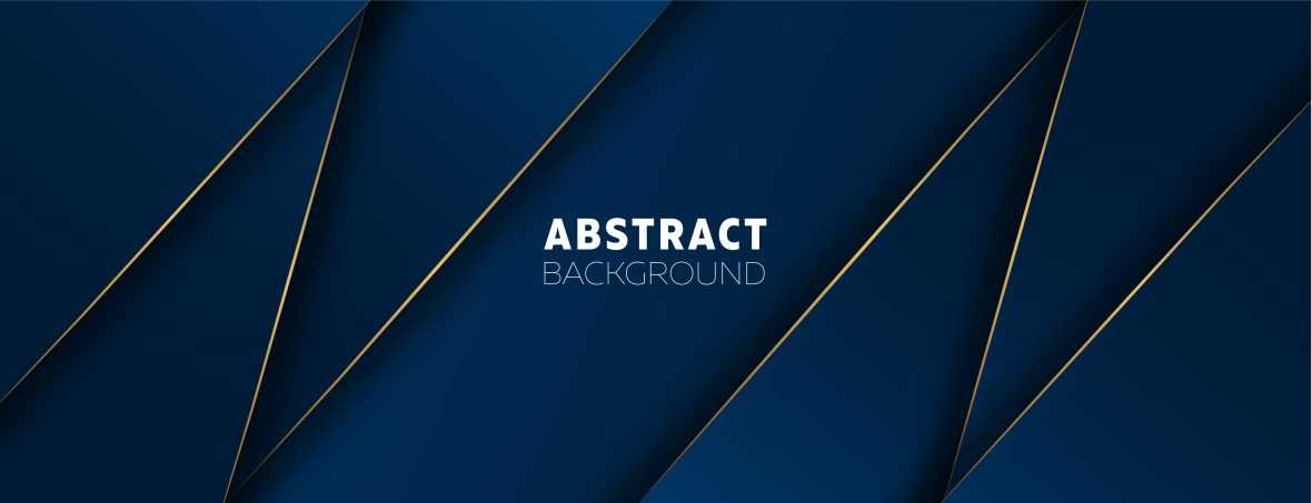Dark Blue Gradient Background with Golden Lines