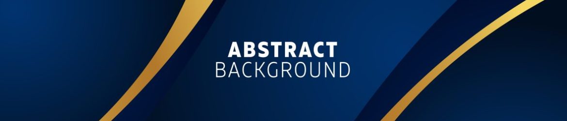 Dark Blue Gradient Background with Golden Rounded Shape