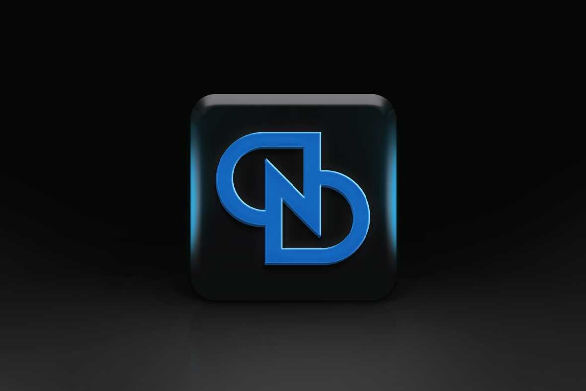 Dark Blue Logo Mockup