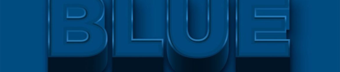 Dark Blue Text Effect