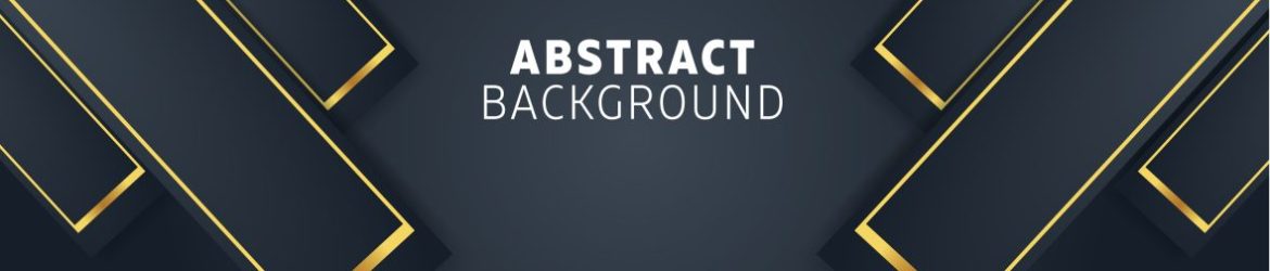 Dark Gray Background with Golden Lines Rectangles