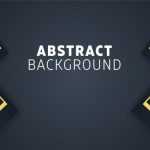 Dark Gray Background with Golden Lines Rectangles