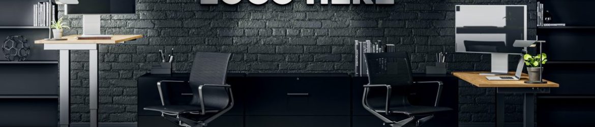 Dark Office Logo Mockup Dark Office Logo Mockup