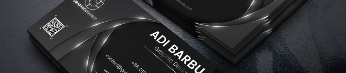 Dark Shiny Business Card Template