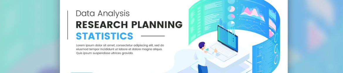 Data analysis research planning statistics vector image