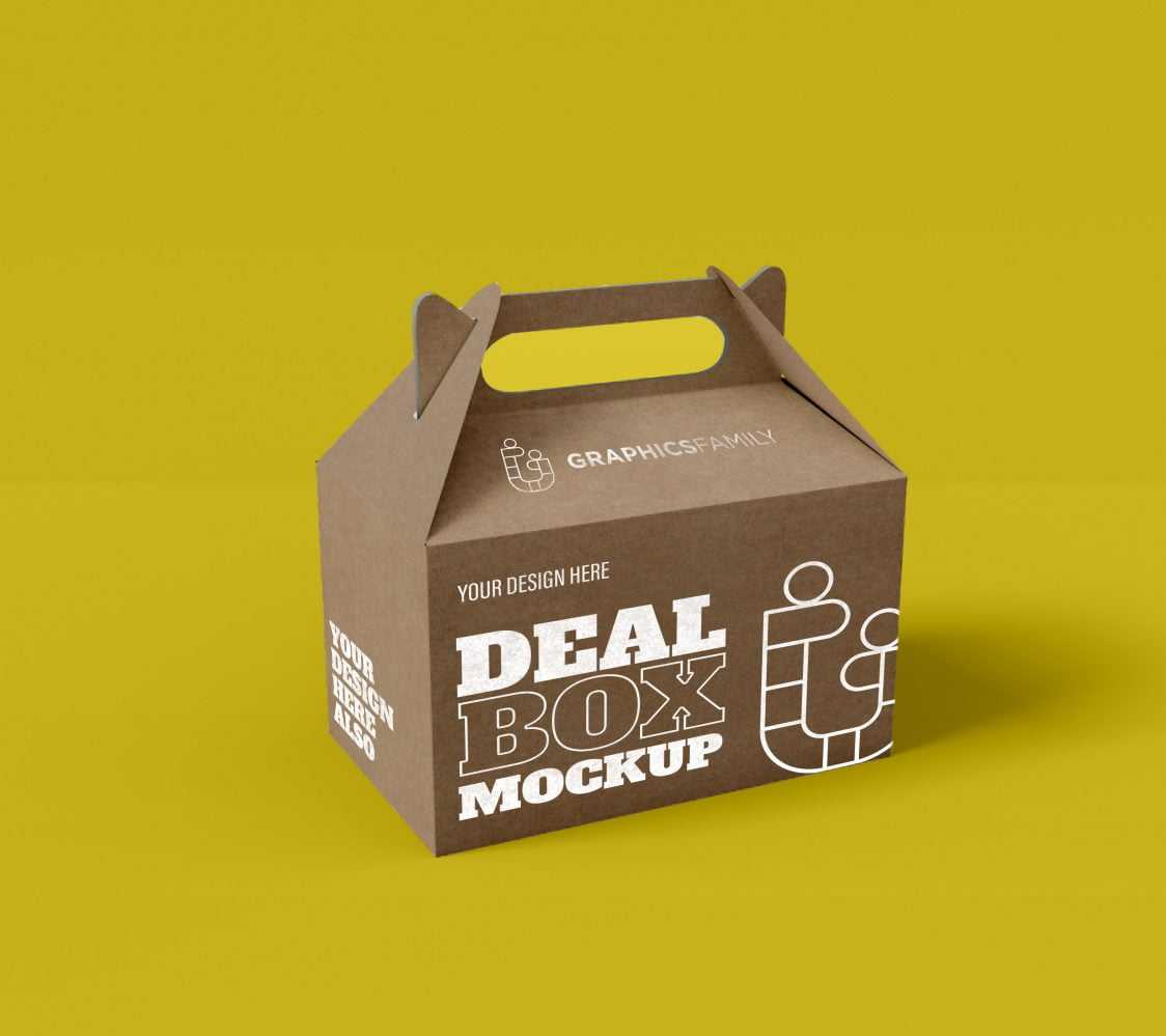 Deal box design mockup