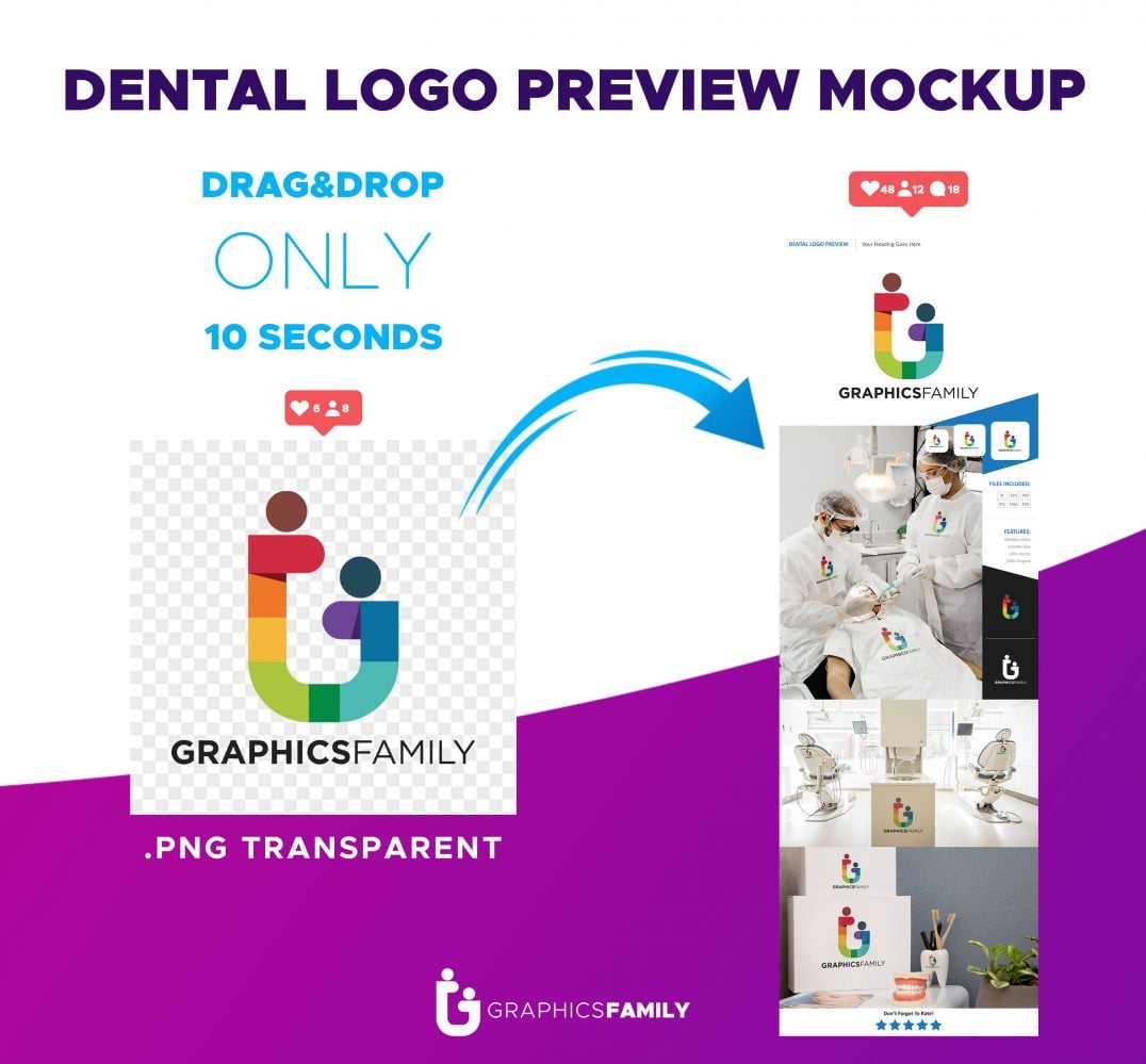 Dental Logo Preview Mockup
