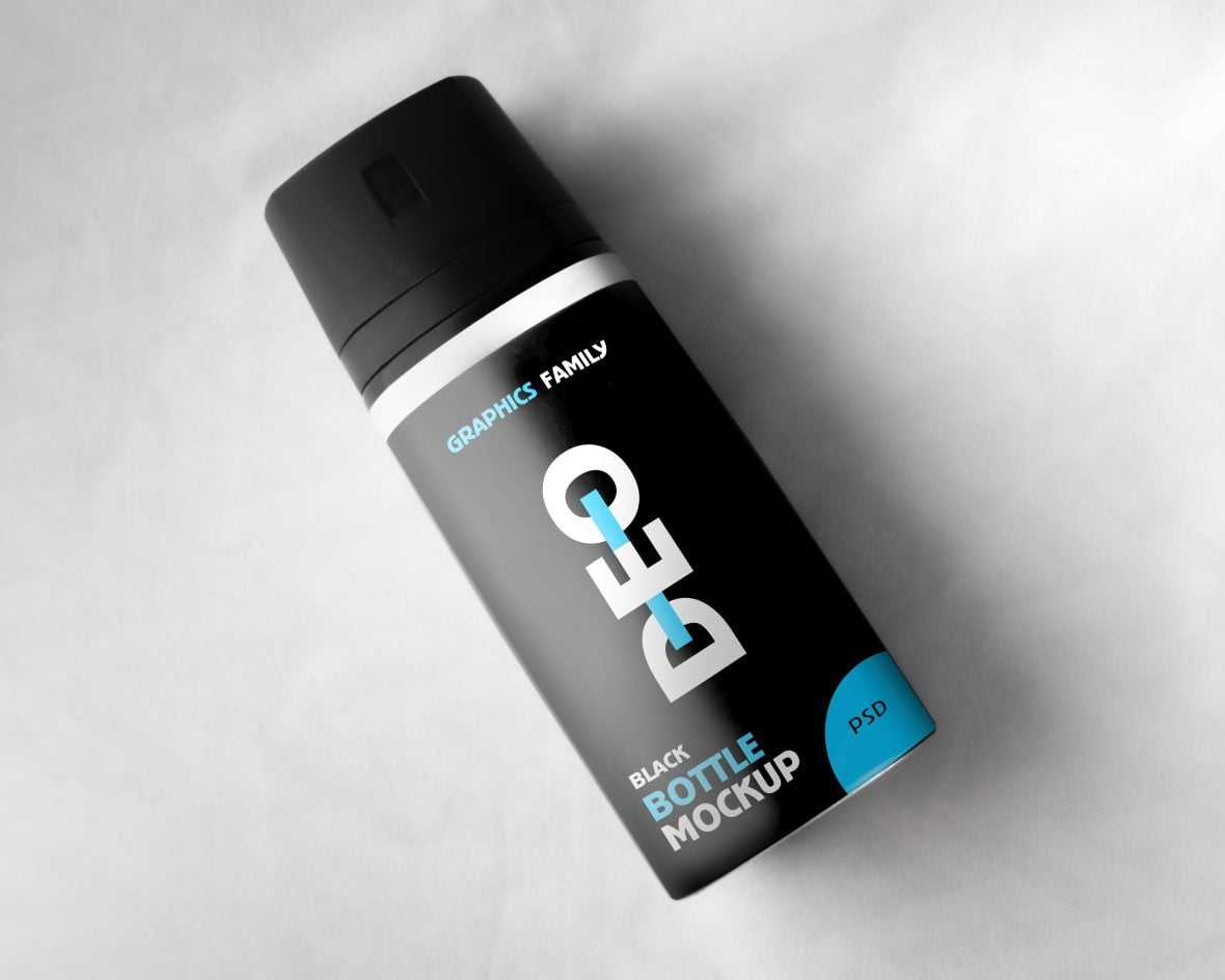 Deodorant bottle design mockup