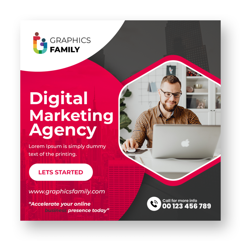 Digital Company Instagram Post and Social Media Design Template