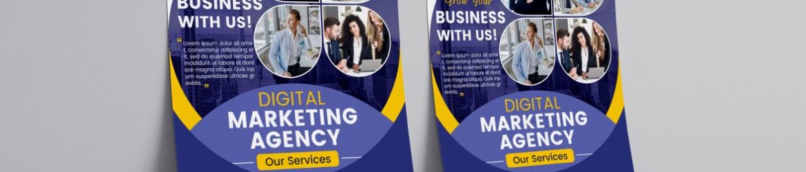 Digital marketing agency poster template Digital marketing agency poster template