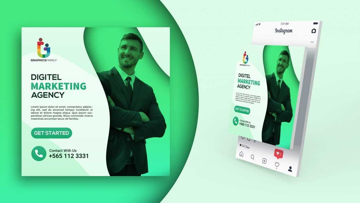 Digital Marketing Banner – Free PSD Template