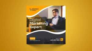 Digital Marketing Expert Social Media Post Design Template