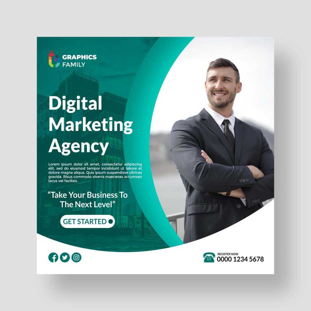 Digital Marketing Instagram and Social Media Post Design Template