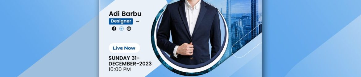 Digital marketing live webinar and corporate social media post template tutorial