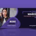 Digital Marketing Purple Facebook Cover Design