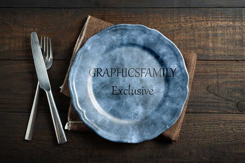 Dinner Plate Mockup