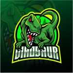 Dinosaur Esports Mascot Logo - Download Grátis Dinosaur Esports Mascot Logo