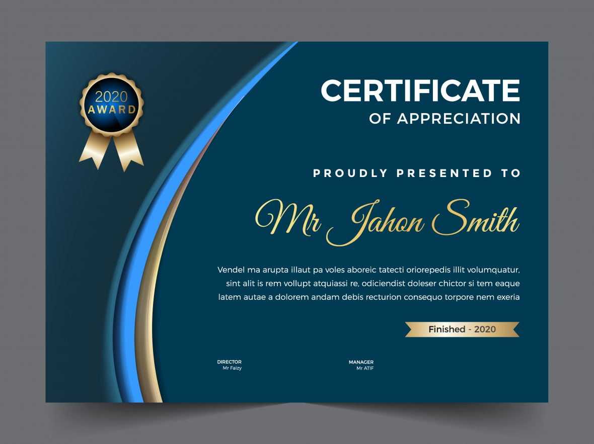 Diploma Vector Template